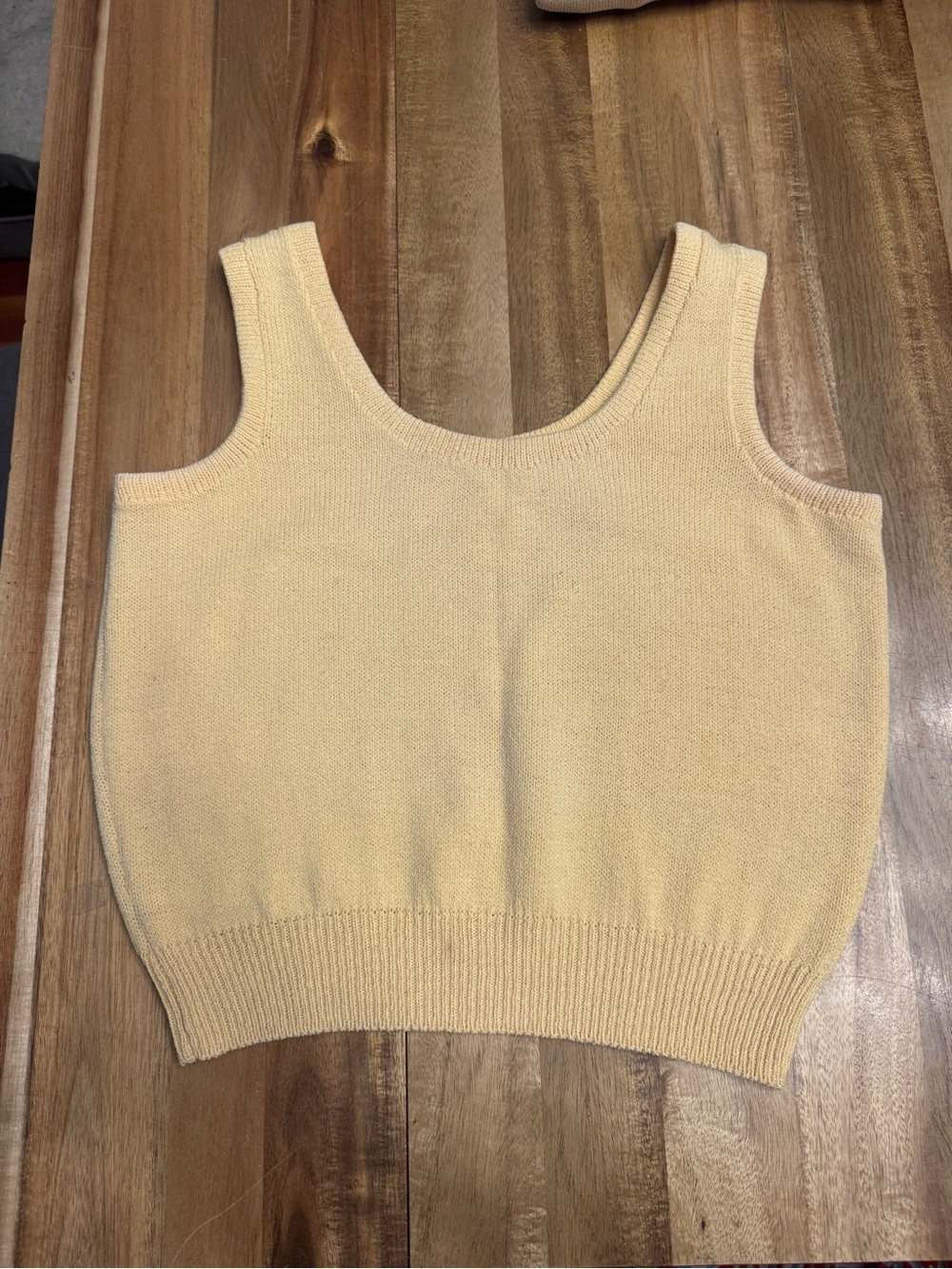 St. John Collection yellow Santana Knit Tank Top